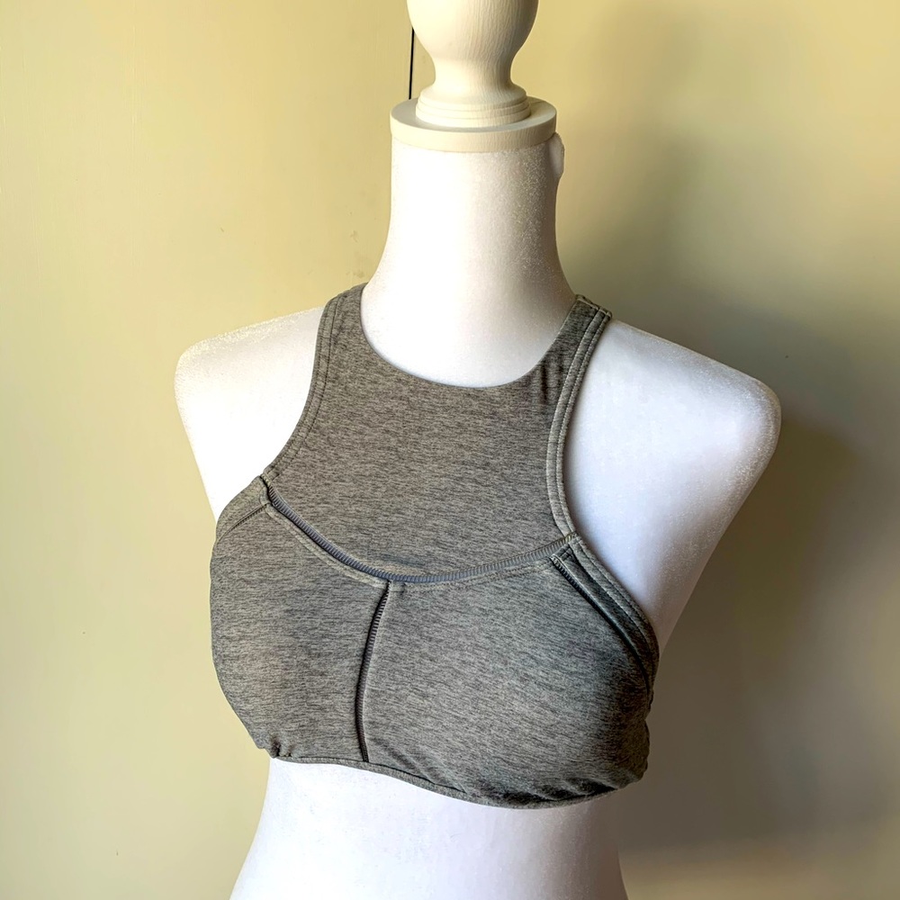 Prana XS Light Gray Bikini Top